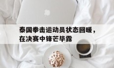 泰国拳击运动员状态回暖，在决赛中锋芒毕露